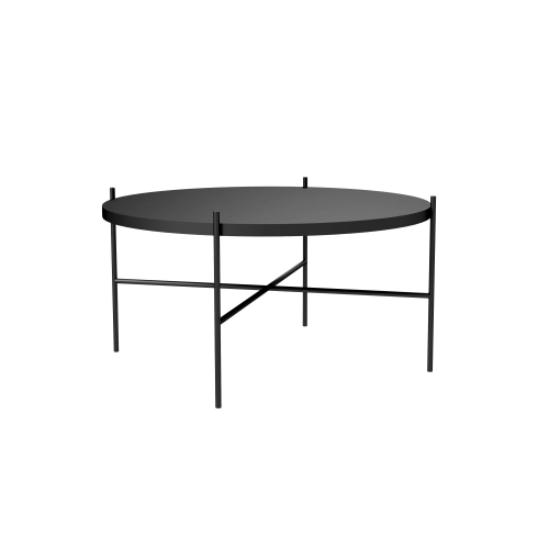 STOLIK KAWOWY Metalowy Blat Czarny Płyta MDF  STK-929